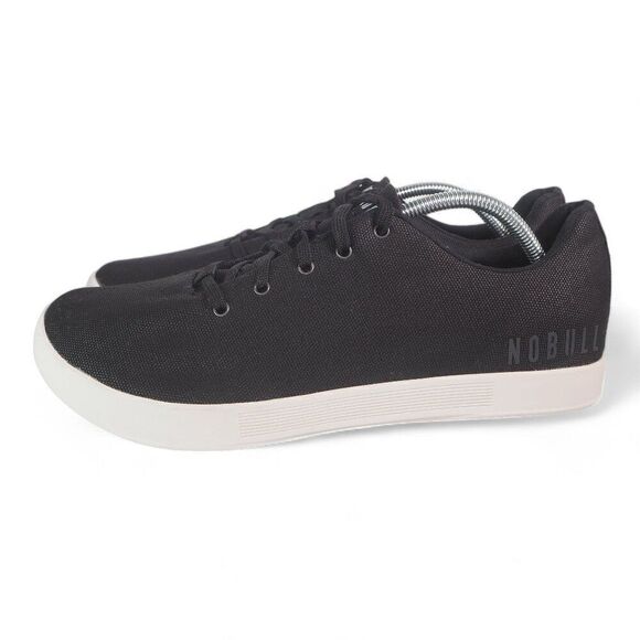 NOBULL Canvas Trainer Workout Sneakers Black / White Men's 13 - Picture 2 of 11